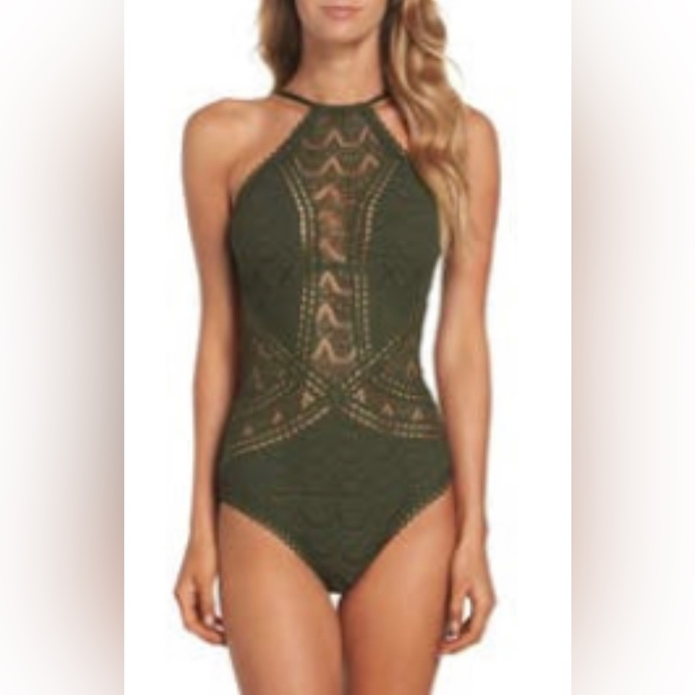 Becca Crochet One-Piece Swimsuit